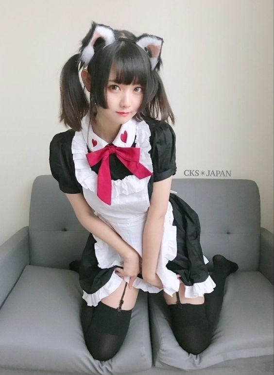 #Maid #горничная #косплей #азиатка #asian #cosplay