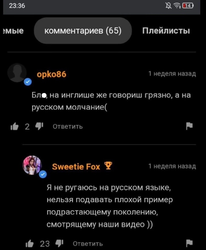 Высокие моральные рамки! #SweetieFox