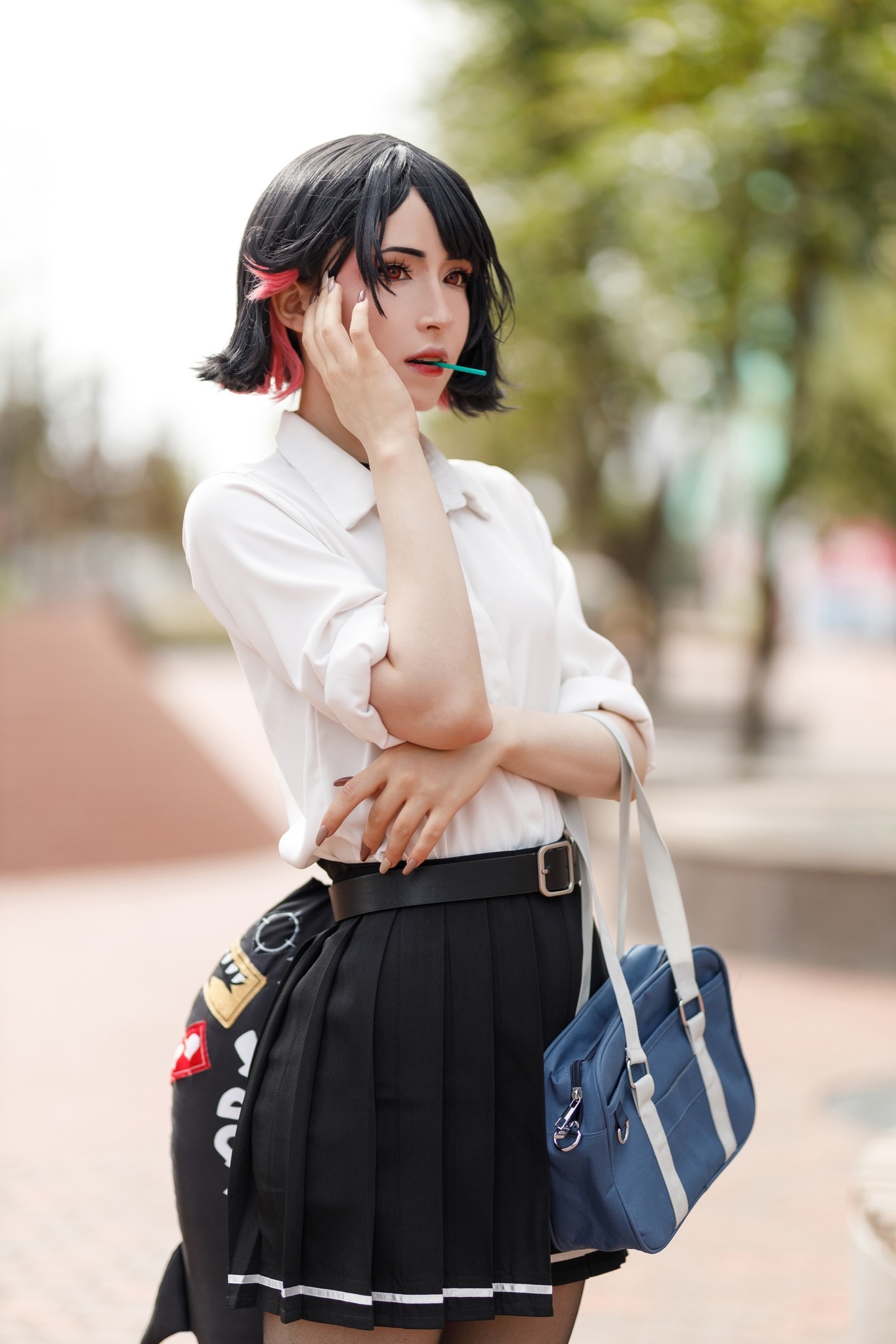 Mikuroka cosplay | Твоя виртуальная подружка
#cosplay #shark #юбка #черный #стиль